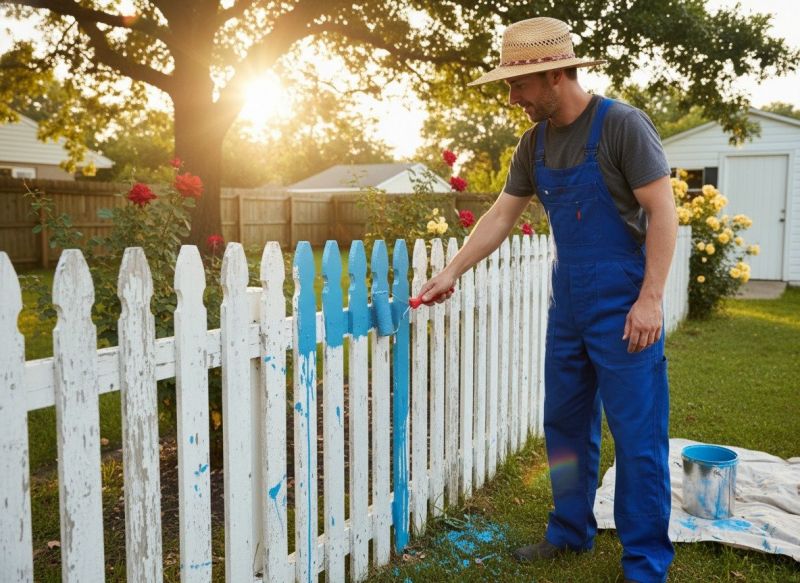 Wire Fence Painting