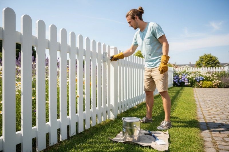 Pool Fence Painting