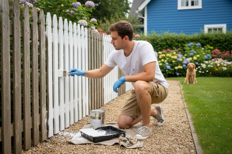 Wire Fence Painting